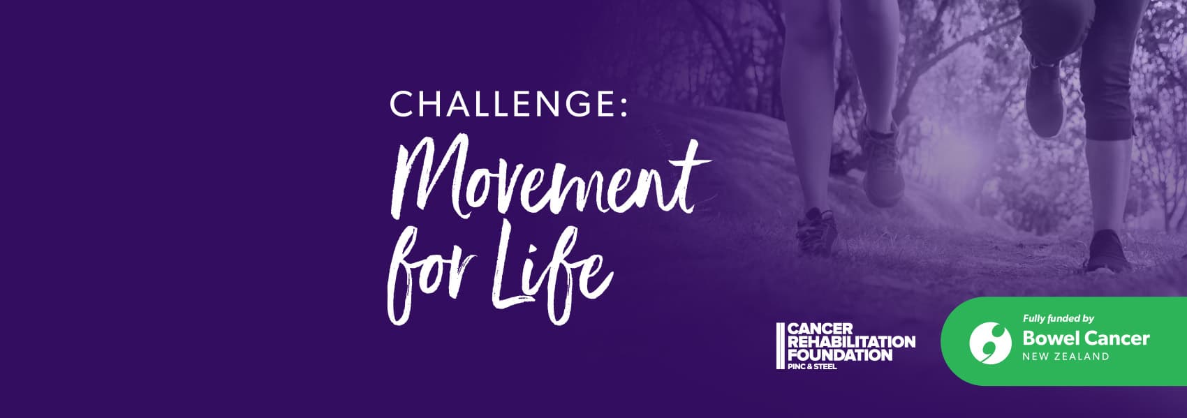 CHALLENGE: Movement for Life — funded by Bowel Cancer New Zealand, in partnership with the Cancer Rehabilitation Foundation (PINC & STEEL)