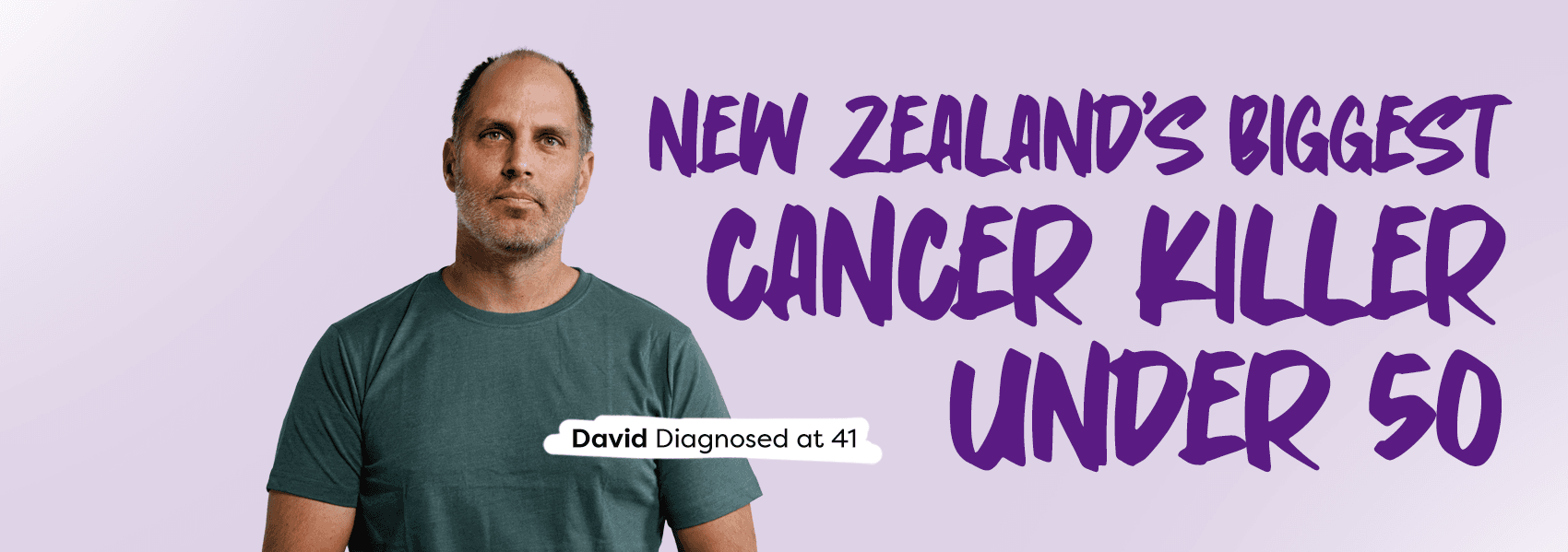 Never Too Young campaign — David, diagnosed at 41