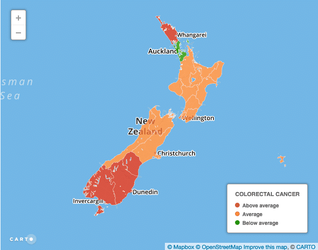 Why are so many southern New Zealanders dying of bowel cancer?